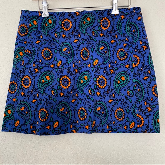 J. Crew Dresses & Skirts - J. Crew Paisley Cotton Mini Skirt